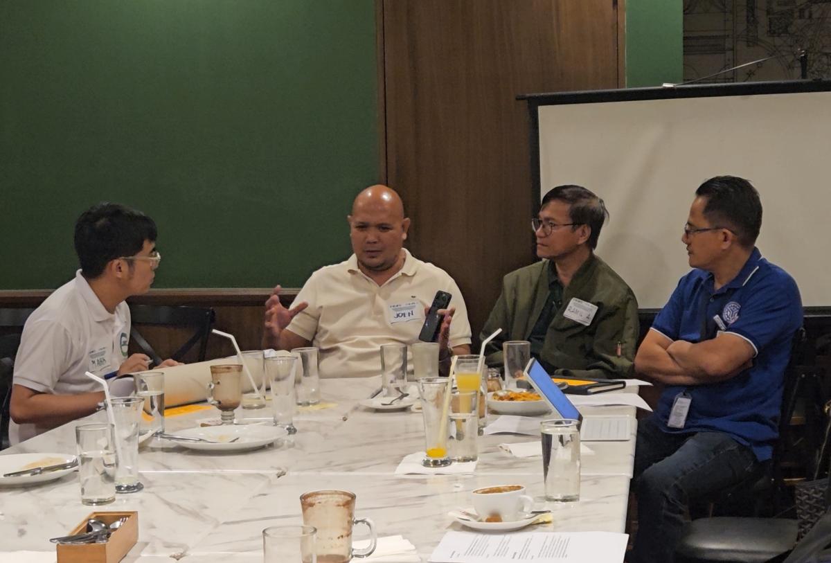 Photo 5: One of the three (3) breakout groups were comprised of the male participants of the Kapihan. Their discussion centered on men’s allyship and their role in creating a more inclusive sector. 