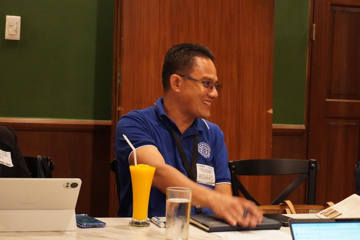 Photo 7: Richard Robles, Trainer from the TESDA Women’s Center, also shares his perspectives during the Kapihan. The Project has been working with TESDA in the development of capacity-building initiatives for the e-mobility workforce, and engaging TESDA women enrollees.  